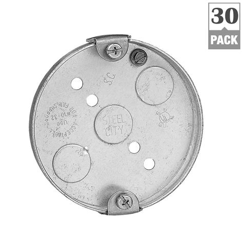 electrical pancake box sizes|round electrical box home depot.